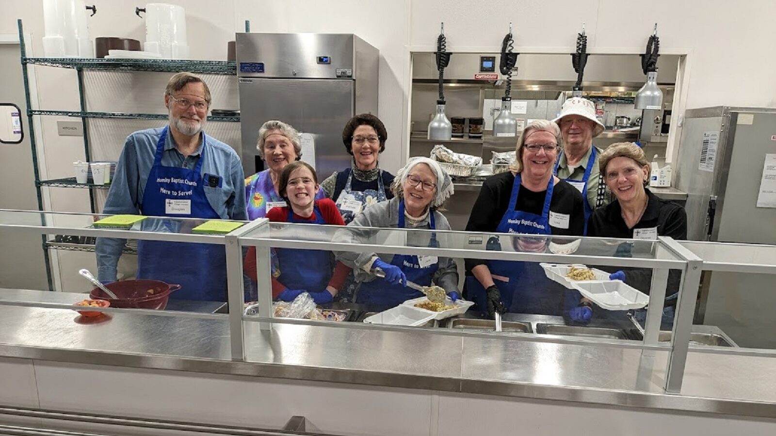 Hominy Baptist Church Serving Meals - ABCCM Transformation Village provides transitional housing for homeless women, mothers with children, and Veterans. 
